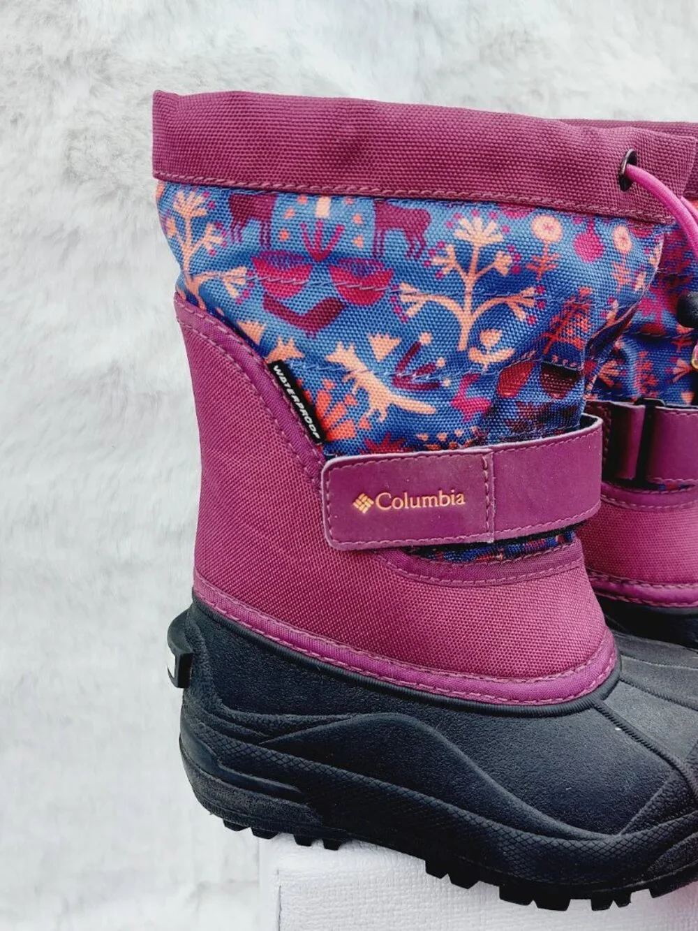 Set of 3 Sorel Columbia Girl's Purple Pink Ankle Snow Winter Boots Size US 9